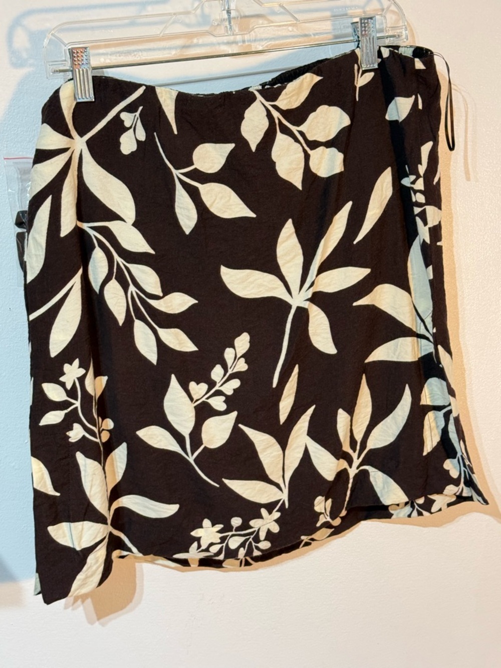 Haver + Blair London 3 In 1 Brown Floral tropical Skirt Mini Dress & Top Sz S - Picture 3 of 4